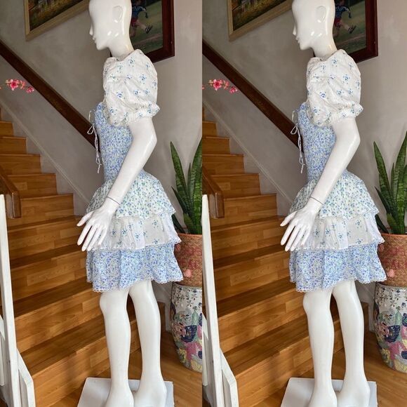 Fillyboo Ditsy Cascading Mini Dress size M - Picture 5 of 6
